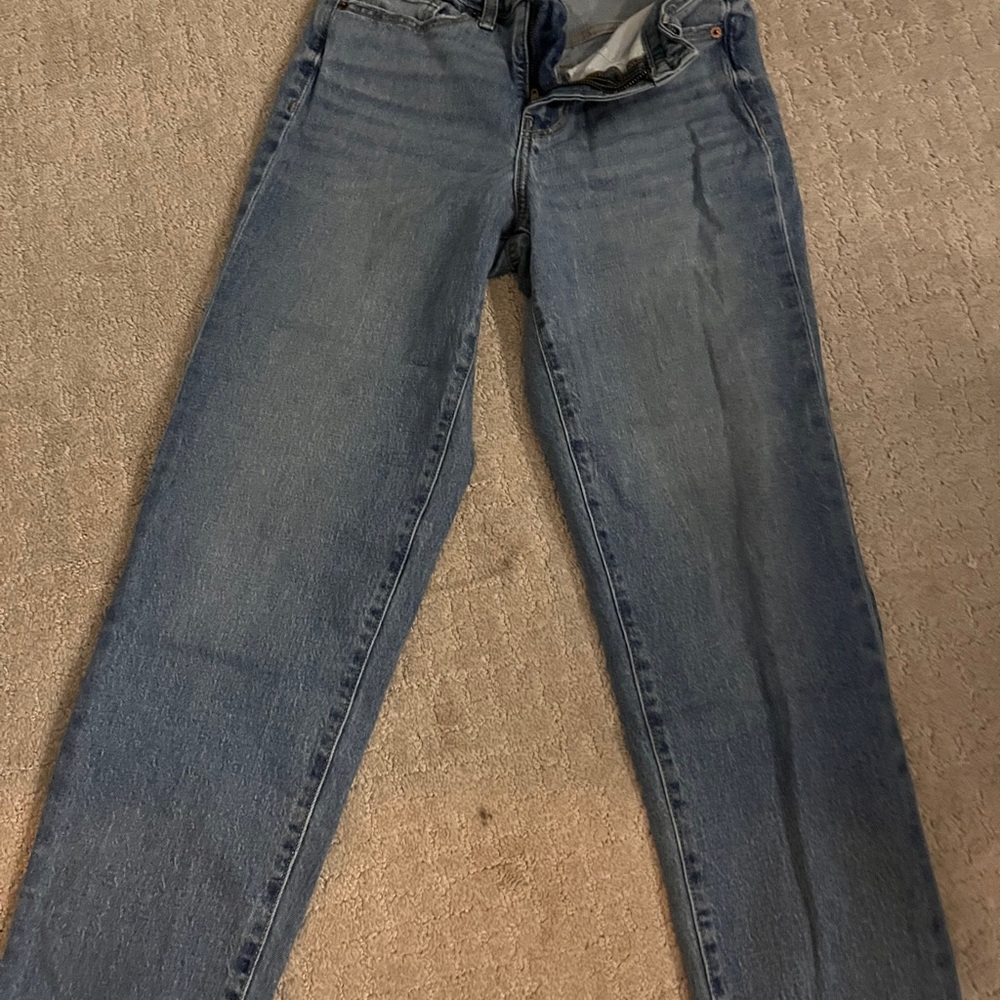 Old Navy Women's Blue Straight Leg Jeans